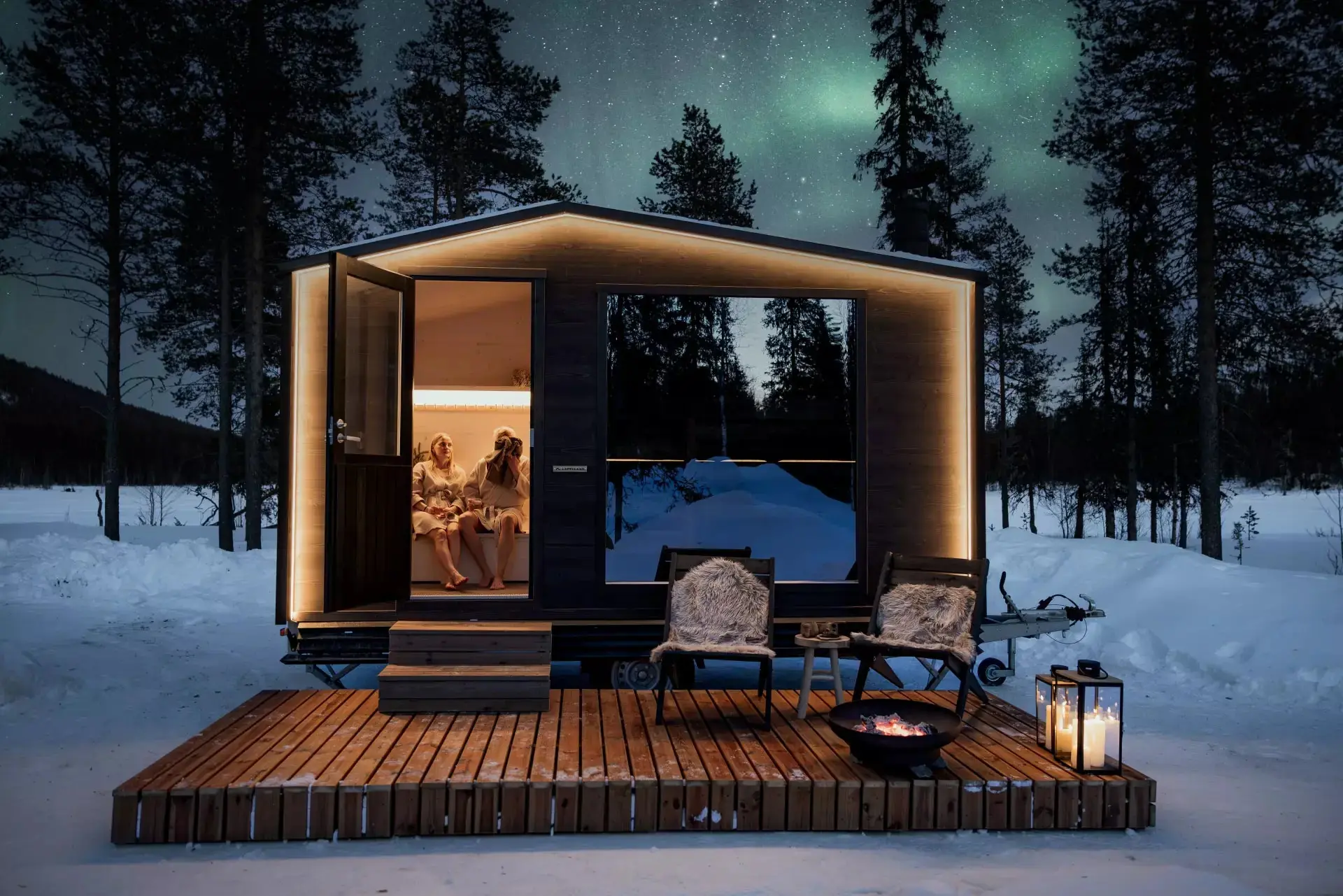 Sauna SAUWA exterior - Ambiente acogedor en naturaleza